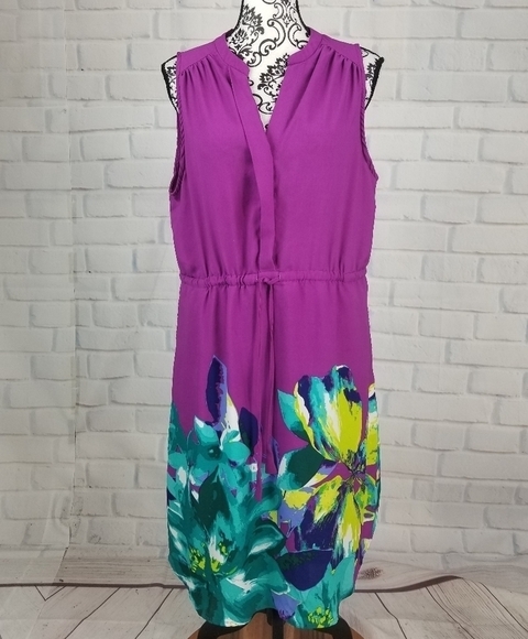 Lane Bryant size 14/16 floral print dress pockets